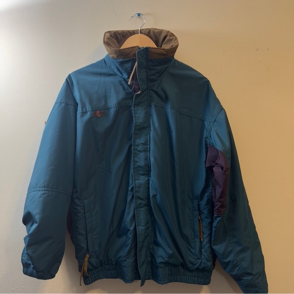 Vintage 90'S Columbia Bugaboo Mountain Jacket Shell Jacket Men's M Green/Purple - Picture 2 of 12